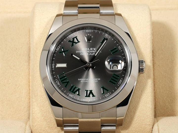 ロレックス デイトジャスト41 Ref.126300 ステンレススチール スレートローマン文字盤 オイスターブレスレット 中古 uhjxxdew