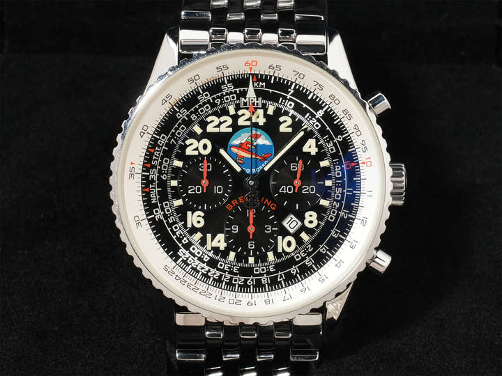 ブライトリング ナビタイマー コスモノート フライバック ポルコロッソ Ref.A22322 SS ブラック文字盤 中古 ic9foix3