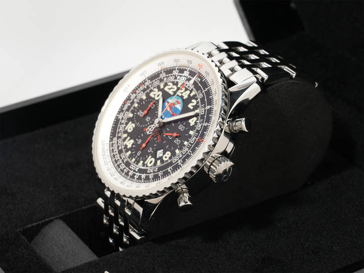 ブライトリング ナビタイマー コスモノート フライバック ポルコロッソ Ref.A22322 SS ブラック文字盤 中古 ic9foix3