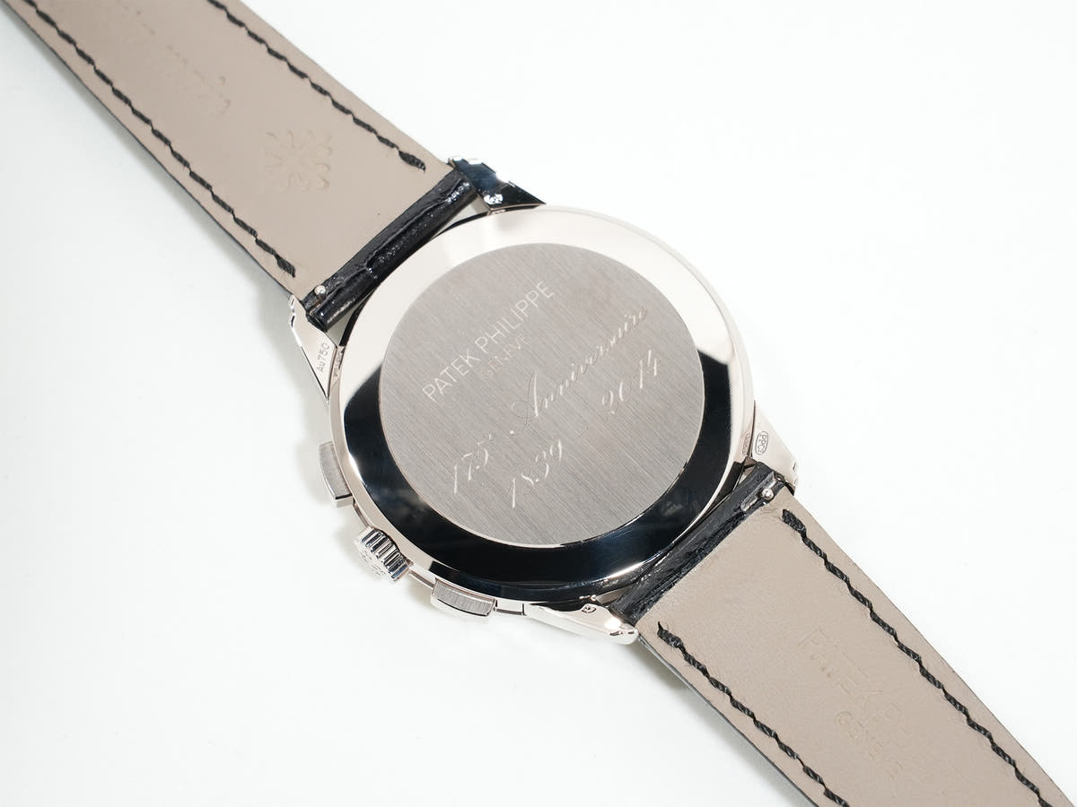 パテックフィリップ クロノグラフ Ref.5975G-001 WG シルバー文字盤 極美品 8qh2p3b3