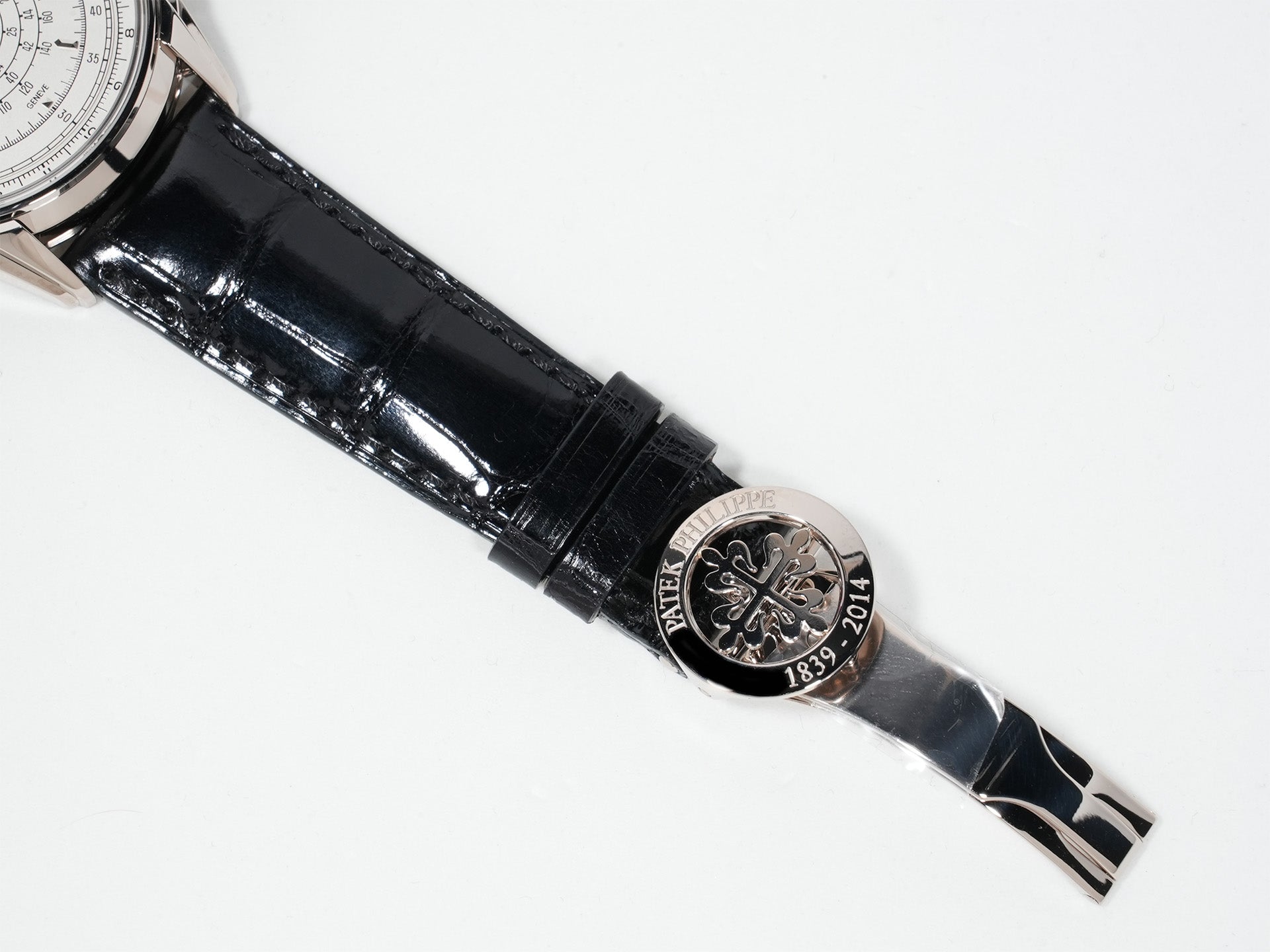 パテックフィリップ クロノグラフ Ref.5975G-001 WG シルバー文字盤 極美品 8qh2p3b3
