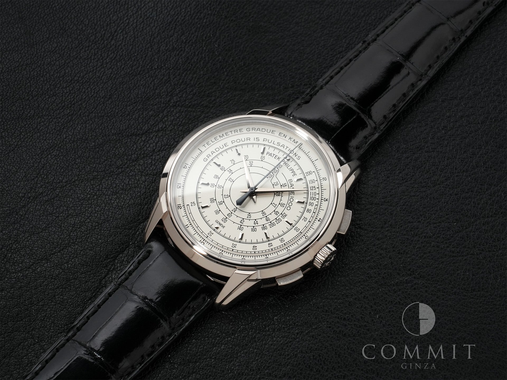 パテックフィリップ クロノグラフ Ref.5975G-001 WG シルバー文字盤 極美品 8qh2p3b3