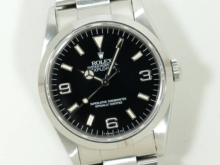 ロレックス エクスプローラーI Ref.14270 ステンレススチール ブラック文字盤