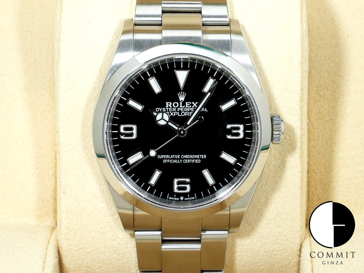 ロレックス エクスプローラー36 Ref.124270 SS ブラック文字盤 中古 tkzhxe6y