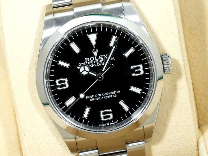 ロレックス エクスプローラー36 Ref.124270 ステンレススチール ブラック文字盤