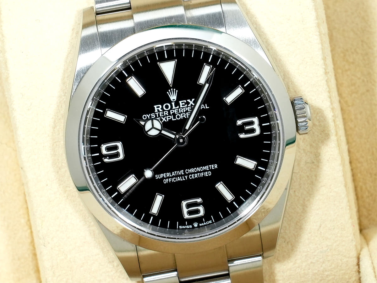 ロレックス エクスプローラー36 Ref.124270 SS ブラック文字盤 中古 tkzhxe6y