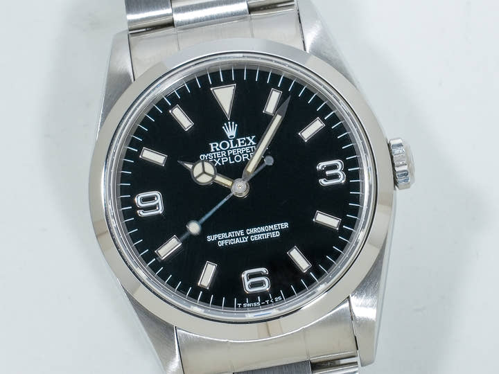 ロレックス エクスプローラーI Ref.14270 ステンレススチール ブラック文字盤