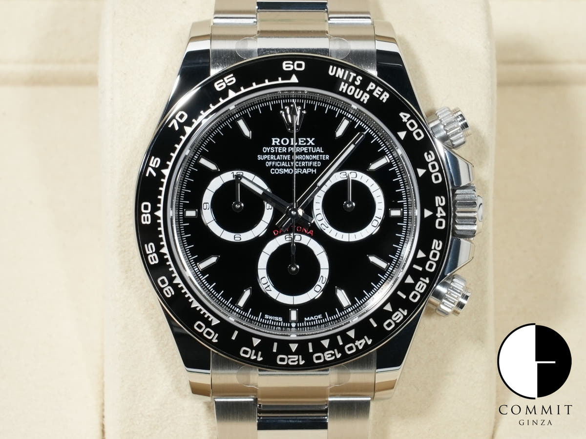 ロレックス デイトナ Ref.126500LN SS ブラック文字盤 未使用 n7hga7j2