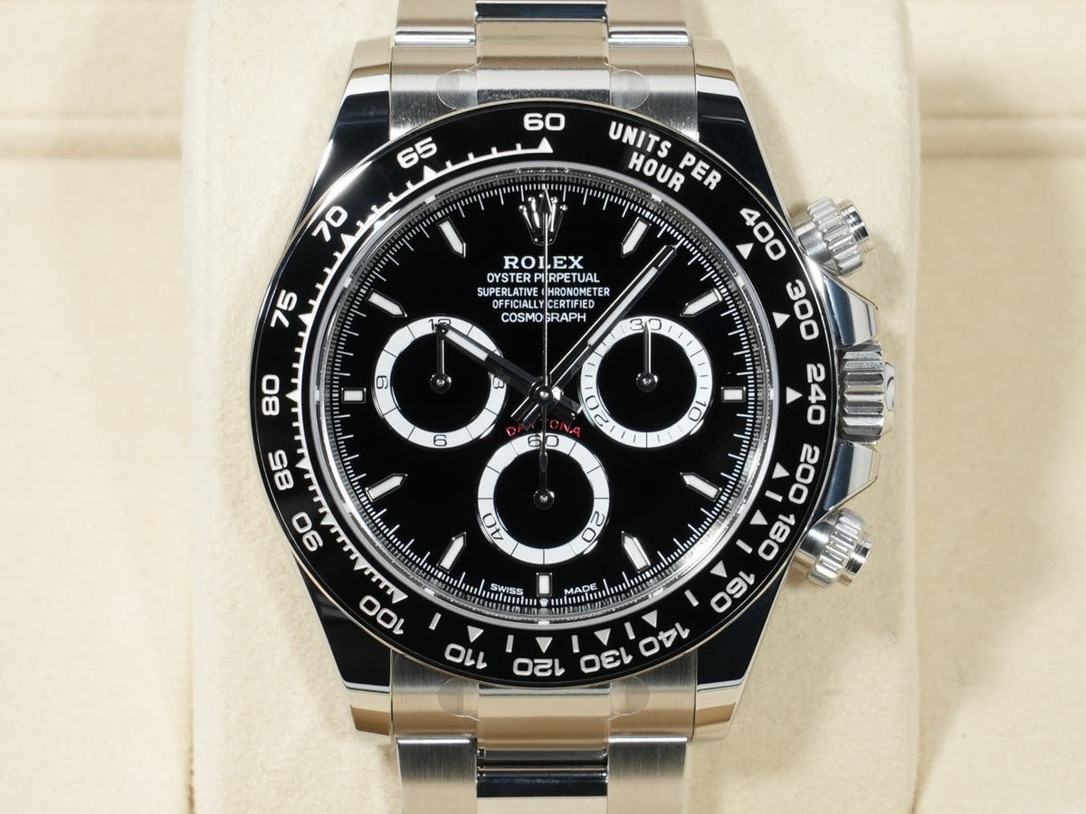 ロレックス デイトナ Ref.126500LN SS ブラック文字盤 未使用 n7hga7j2