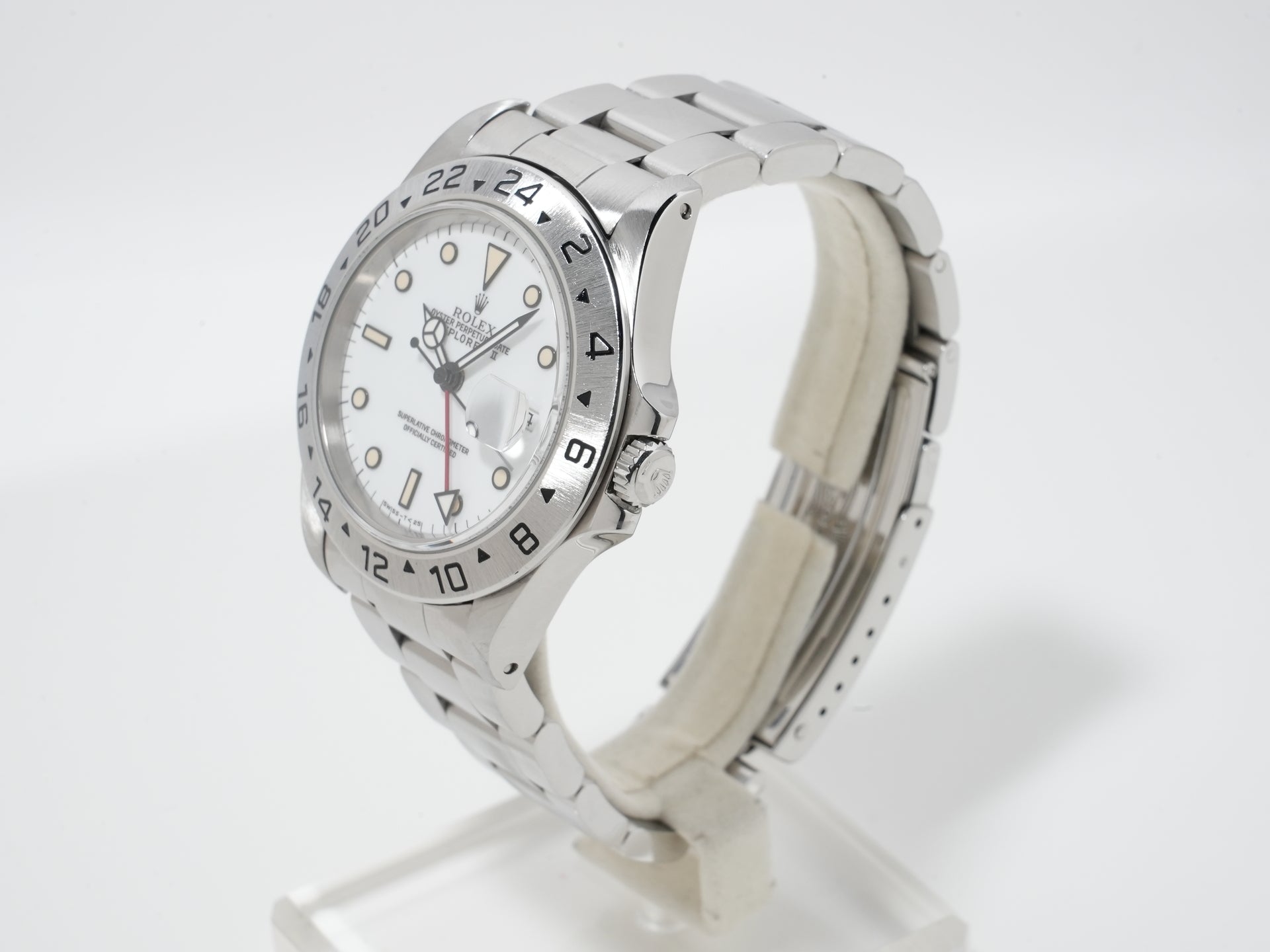ロレックス エクスプローラーII Ref.16570 SS ホワイト文字盤 中古 au5xwsir