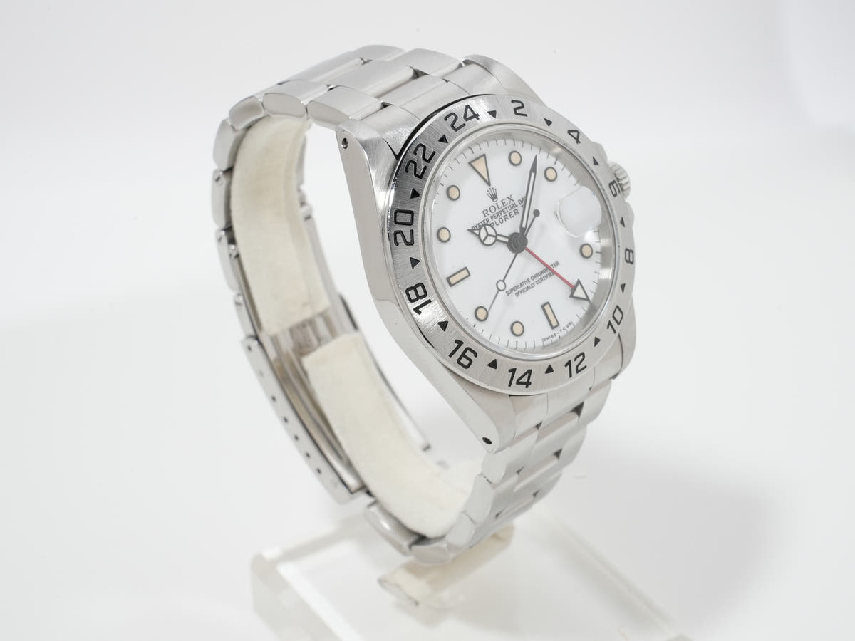 ロレックス エクスプローラーII Ref.16570 SS ホワイト文字盤 中古 au5xwsir