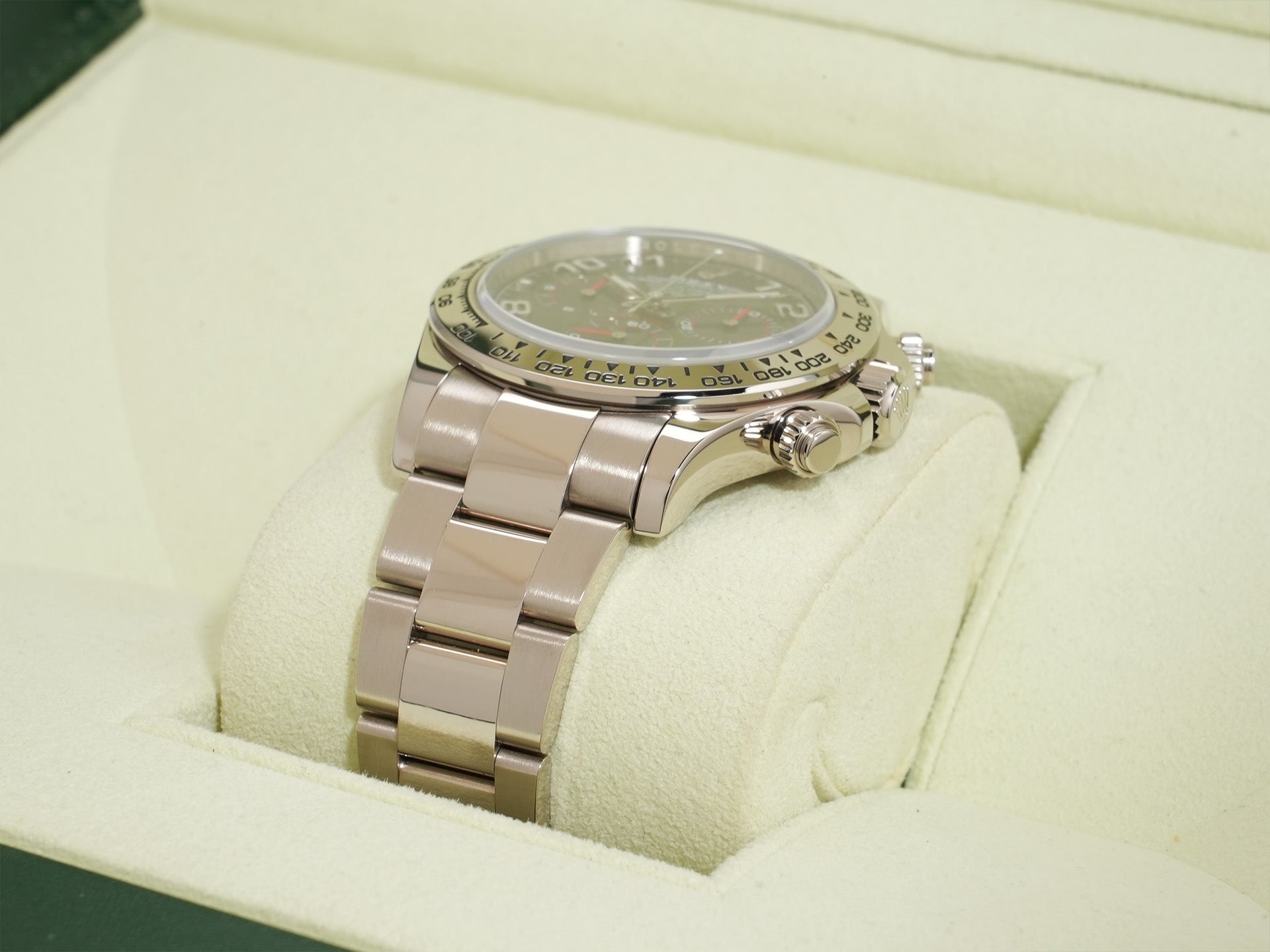 Rolex Daytona Ref. 116509 18K White Gold Gray Arabic Dial Pre-owned nxvjxa93