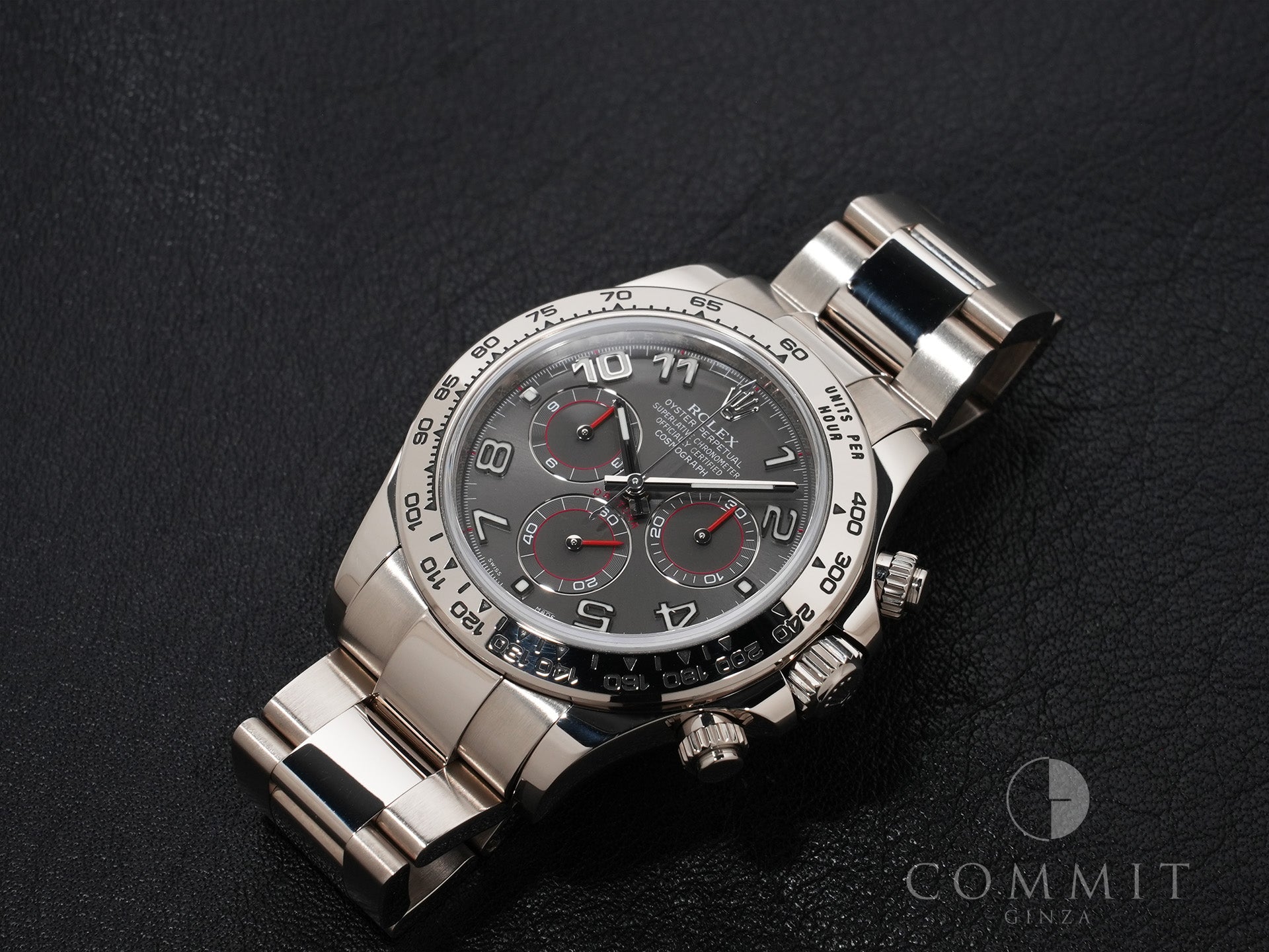 Rolex Daytona Ref. 116509 18K White Gold Gray Arabic Dial Pre-owned nxvjxa93