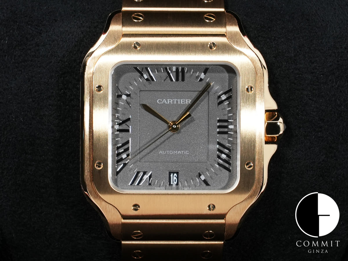 Cartier Santos de Cartier LM Japan Limited Edition Ref. WGSA0101 18KYG Gray Dial Unused kshyoxqw
