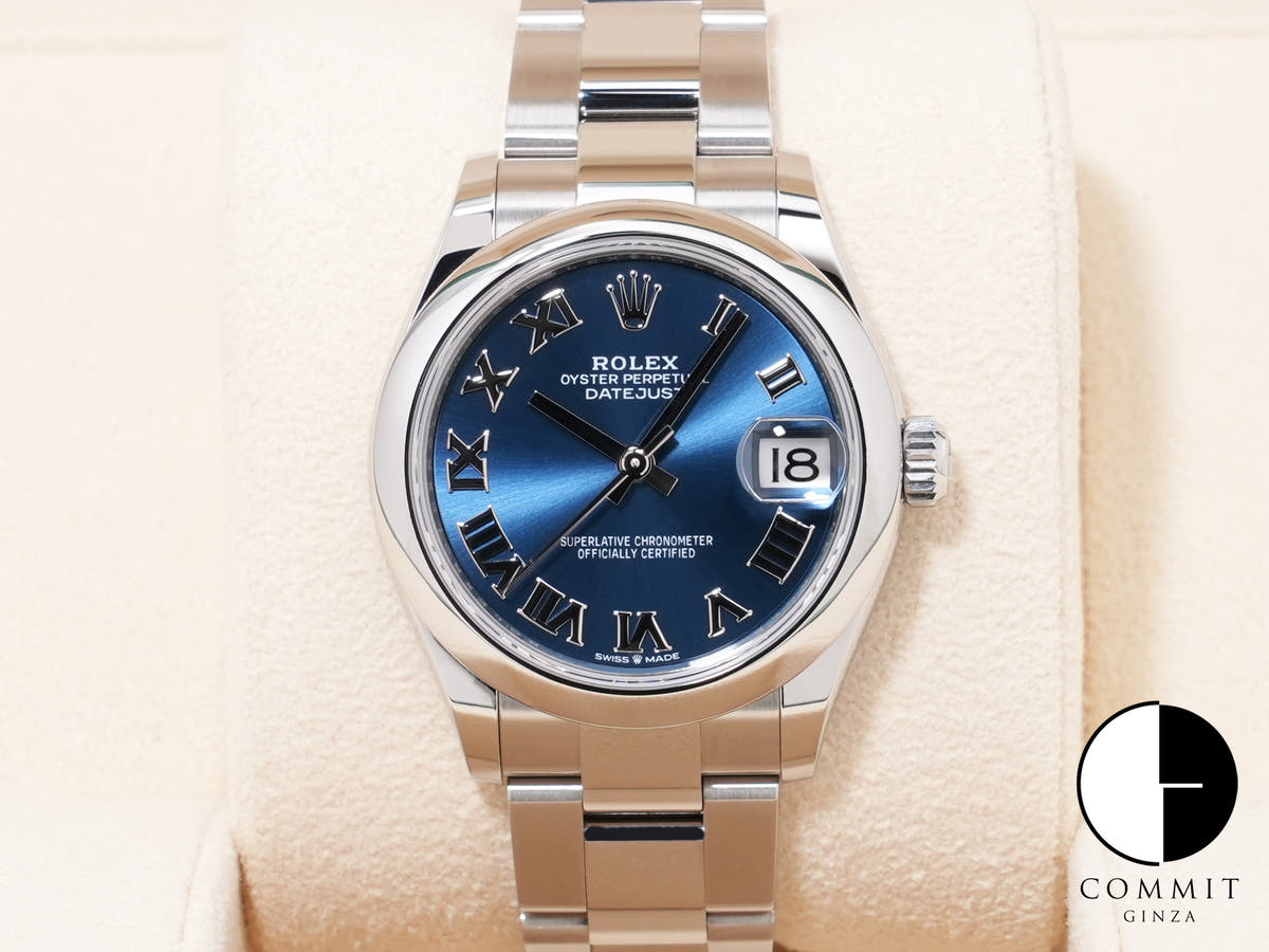 Rolex Datejust 31 Ref. 278240 Stainless Steel Blue Dial Excellent Condition 9iu8yqwx