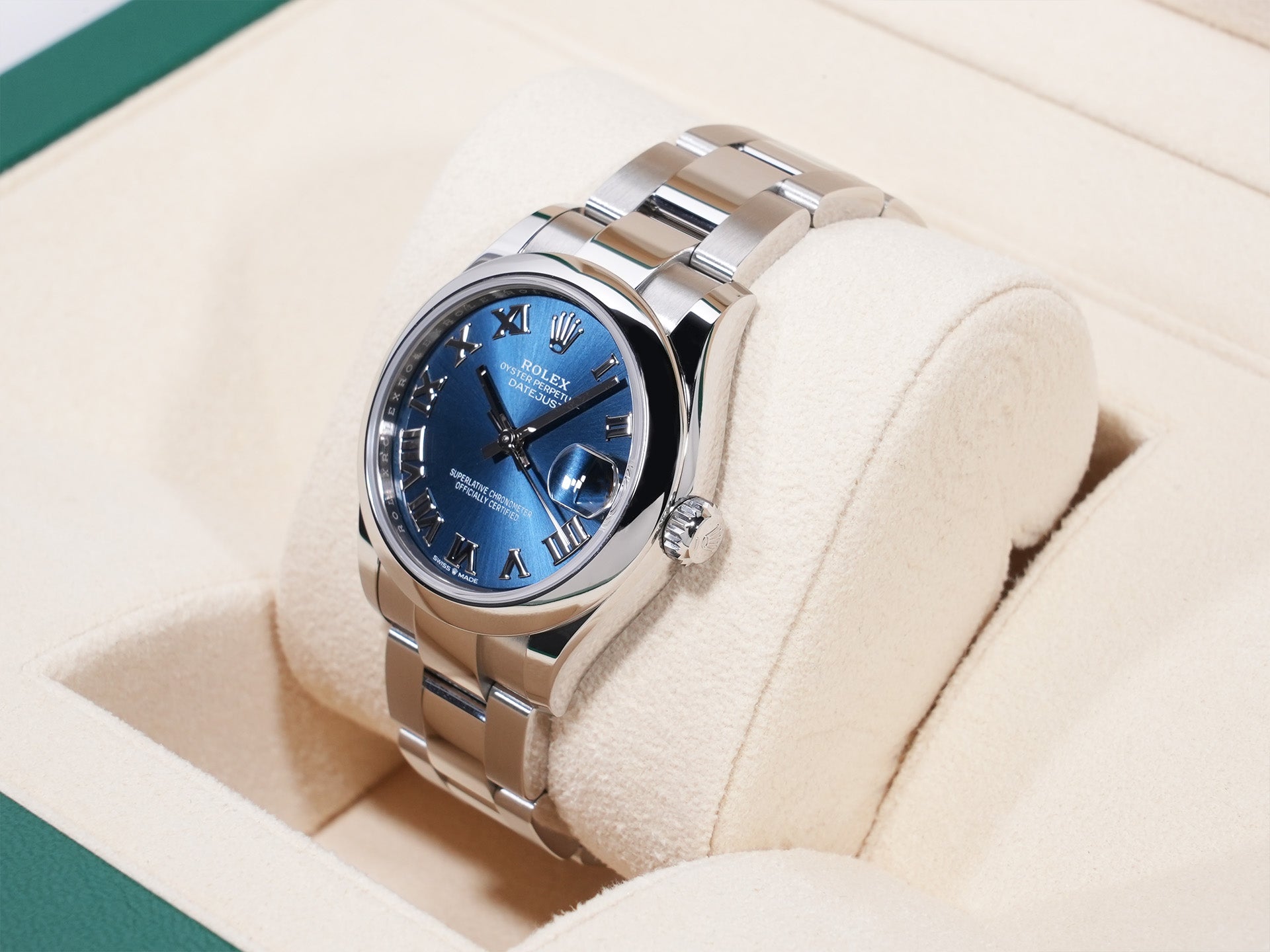 Rolex Datejust 31 Ref. 278240 Stainless Steel Blue Dial Excellent Condition 9iu8yqwx