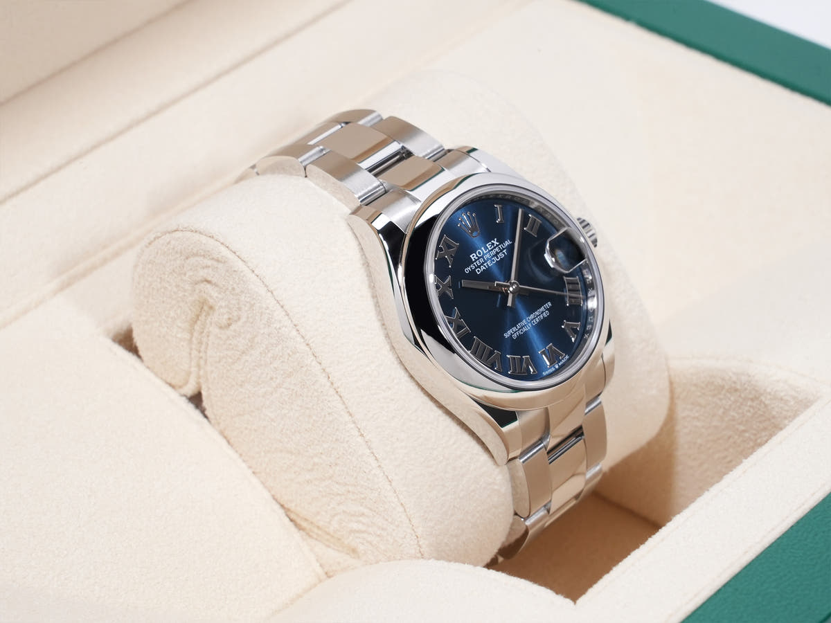 Rolex Datejust 31 Ref. 278240 Stainless Steel Blue Dial Excellent Condition 9iu8yqwx