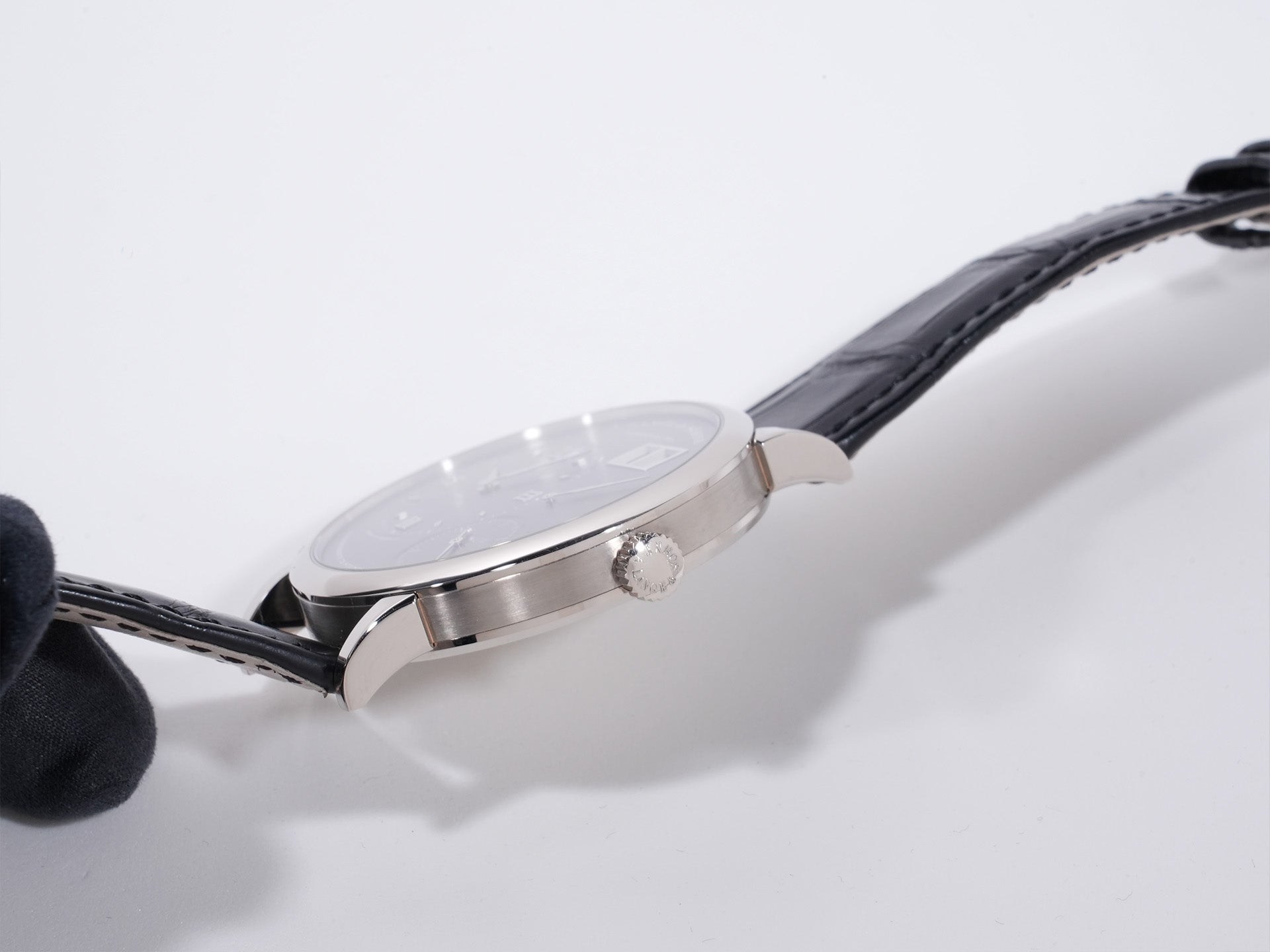 A. Lange &amp; Söhne Grand Lange 1 Ref. 137.038 18K White Gold Gray Dial Excellent Condition yuvqar38