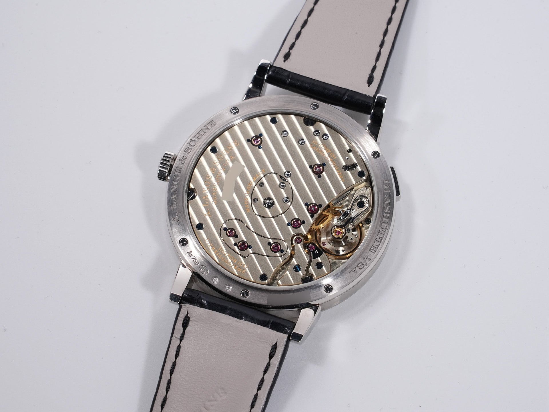 A. Lange &amp; Söhne Grand Lange 1 Ref. 137.038 18K White Gold Gray Dial Excellent Condition yuvqar38