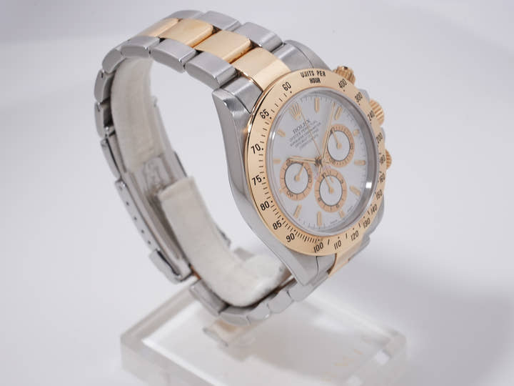 Rolex Daytona El Primero Ref. 16523 Stainless Steel/Yellow Gold White Dial
