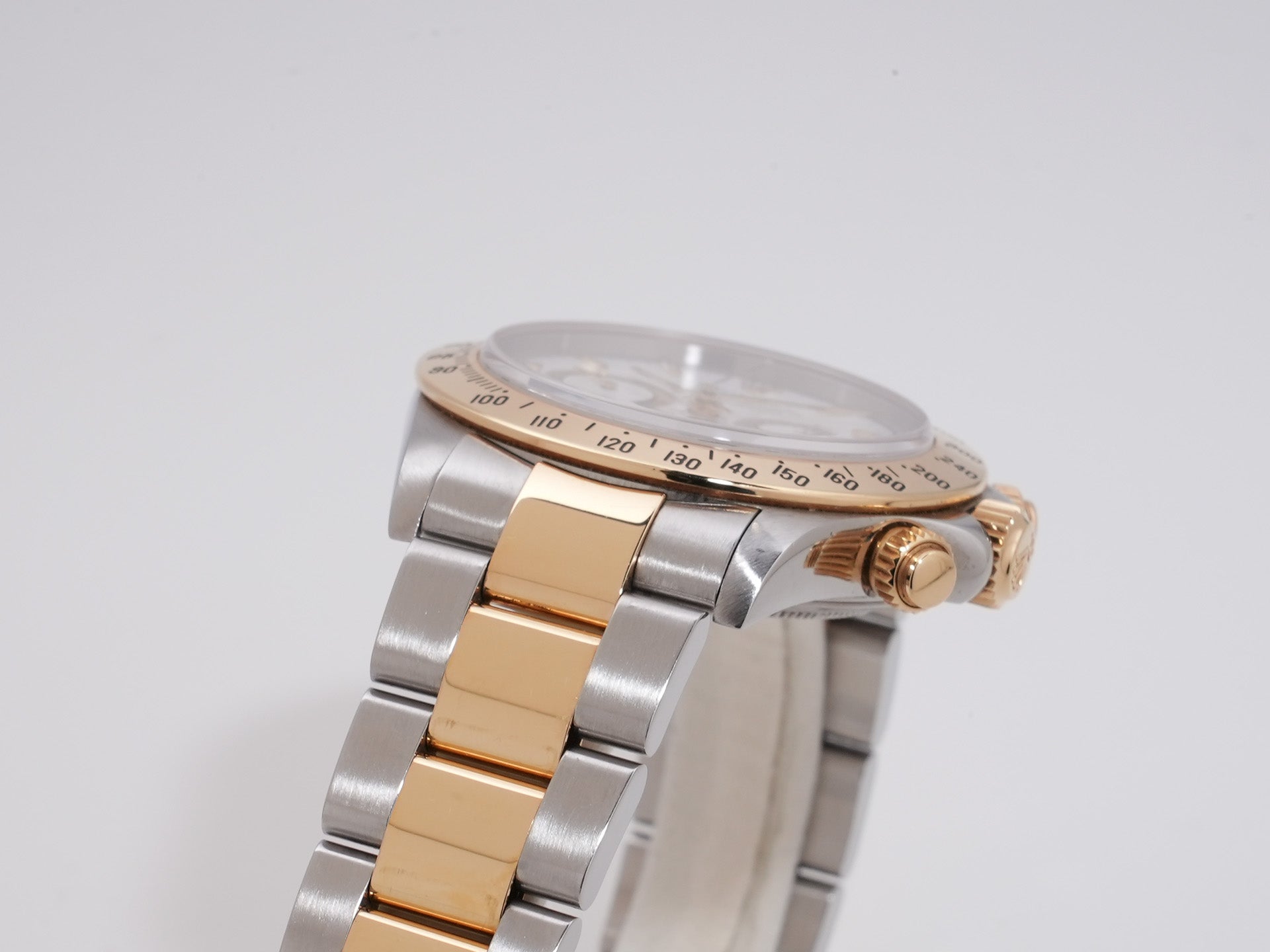 Rolex Daytona El Primero Ref. 16523 Stainless Steel/Yellow Gold White Dial Pre-owned naw9f6dq