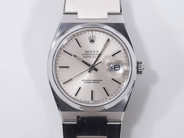Rolex Datejust Oysterquartz Ref. 17000 Stainless Steel Silver Dial