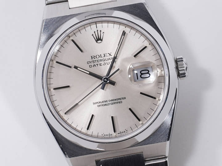 Rolex Datejust Oysterquartz Ref. 17000 Stainless Steel Silver Dial