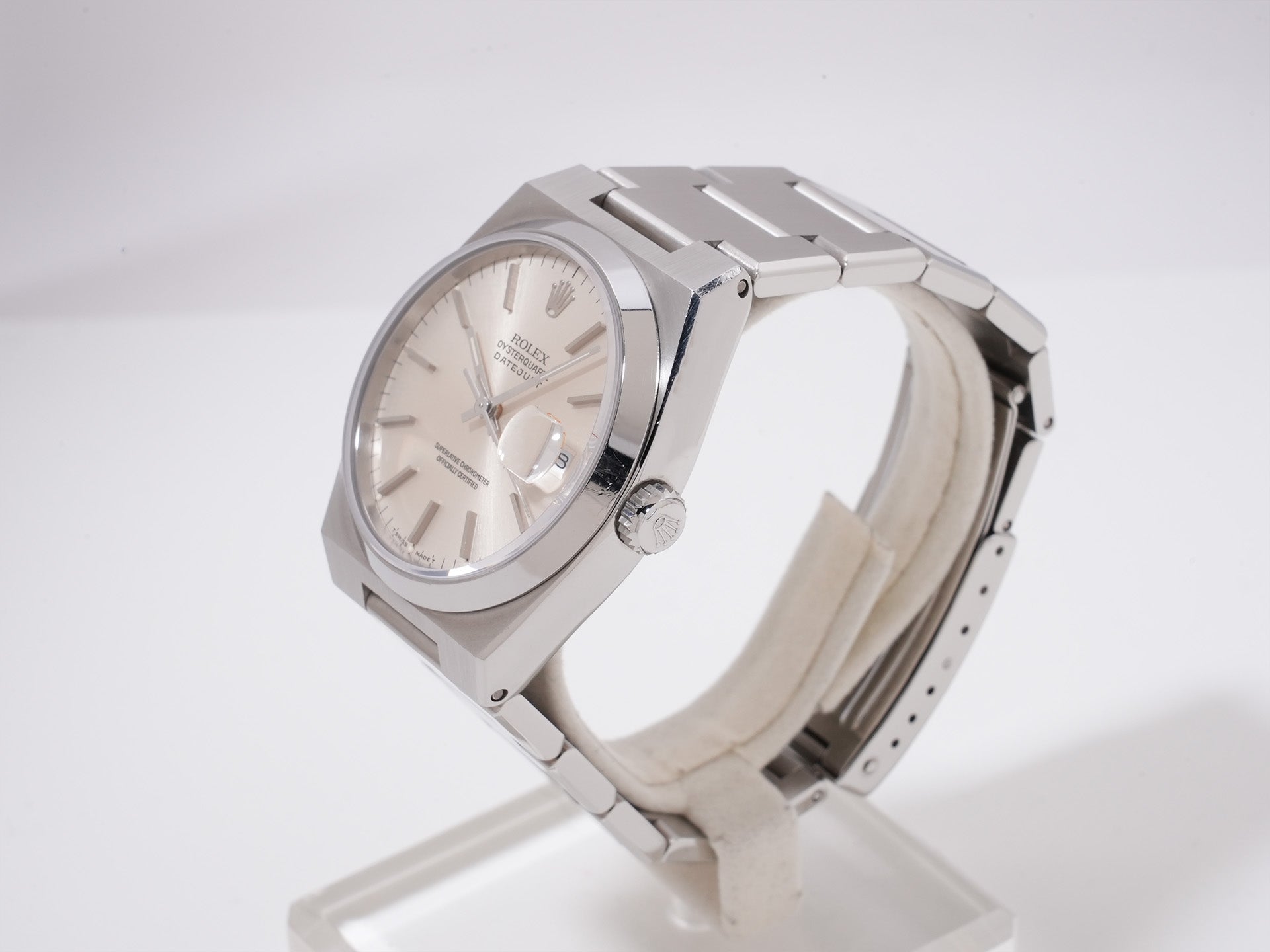 ロレックス デイトジャスト オイスタークォーツ Ref.17000 SS シルバー文字盤 中古 ytvqnz39