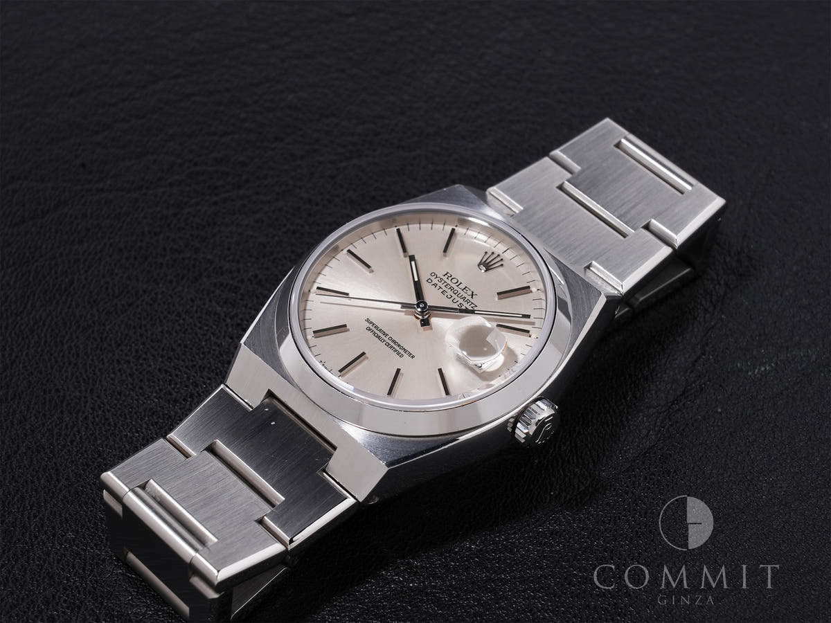 ロレックス デイトジャスト オイスタークォーツ Ref.17000 SS シルバー文字盤 中古 ytvqnz39