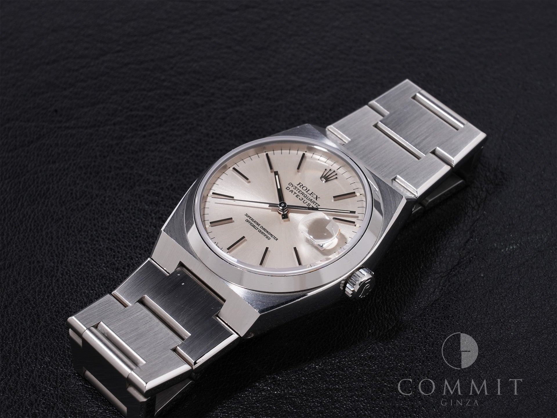 ロレックス デイトジャスト オイスタークォーツ Ref.17000 SS シルバー文字盤 中古 ytvqnz39
