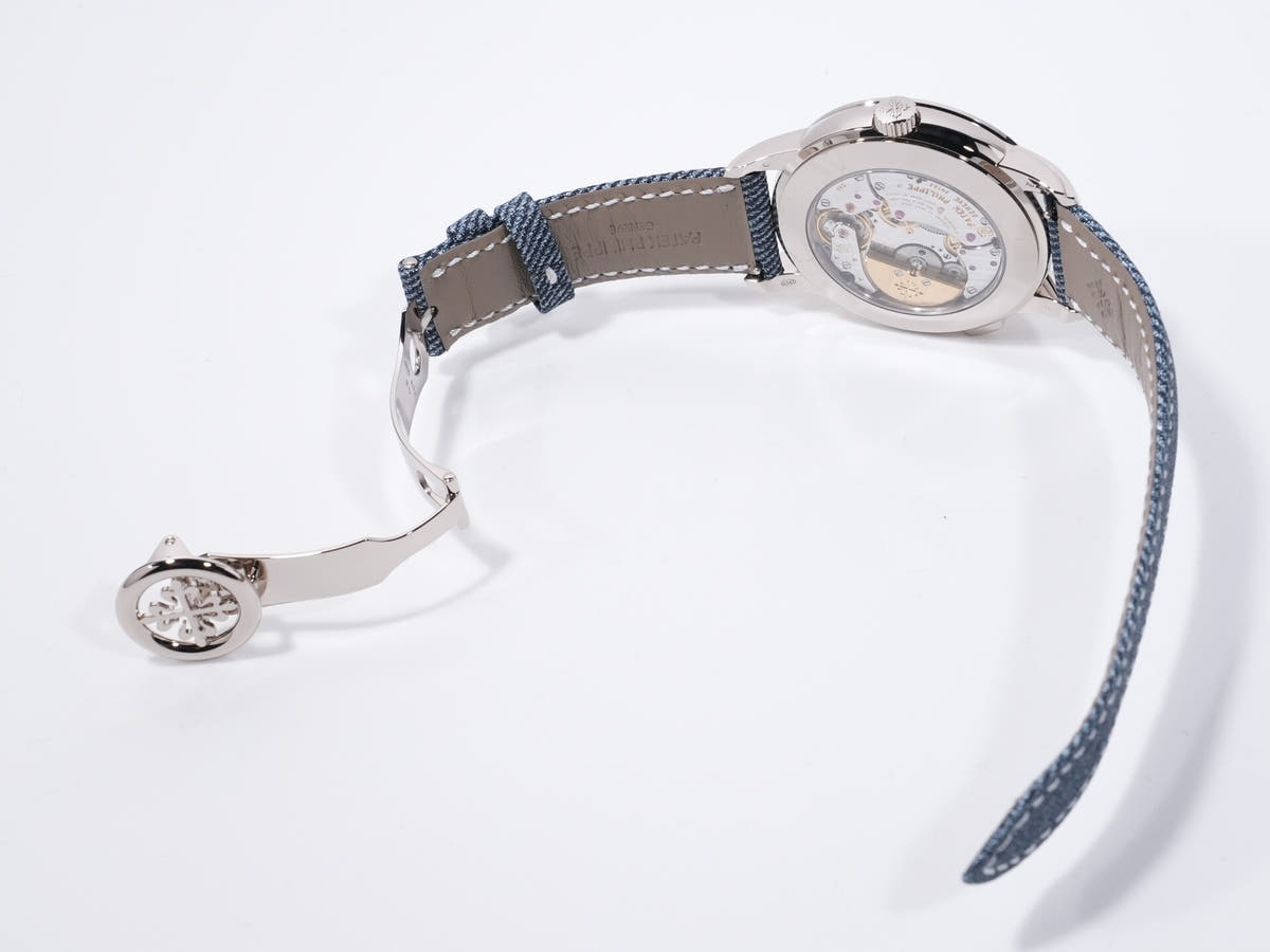 Patek Philippe Complication World Time Date Ref. 5330G-001 18KWG blue-grey opaline dial, unused.