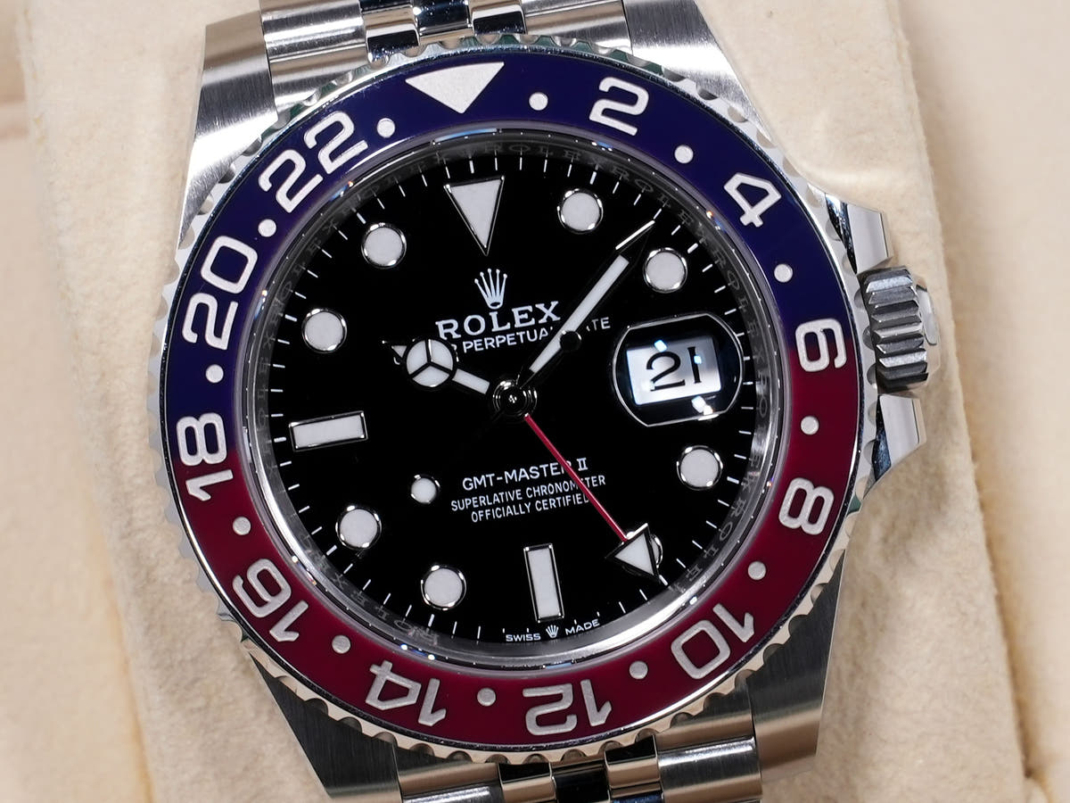 ロレックス GMTマスターII Ref.126710BLRO SS ブラック文字盤 ジュビリーブレスレット 中古 dwukygdd