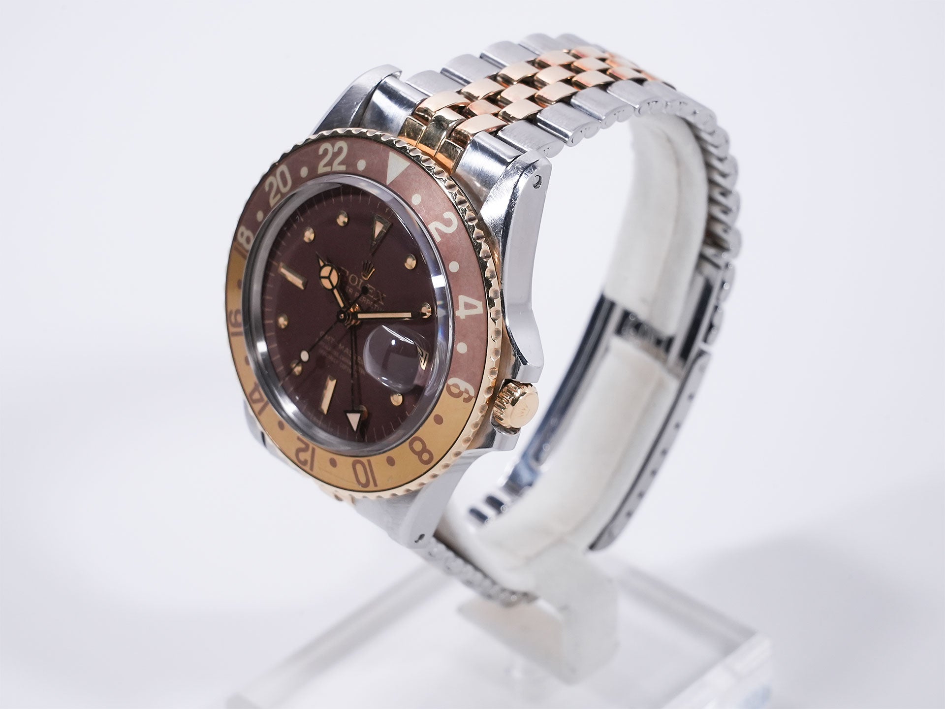 ロレックス GMTマスター Ref.1675/3 SS/YG ブラウン文字盤 ジュビリーブレスレット 中古 rifctrgc
