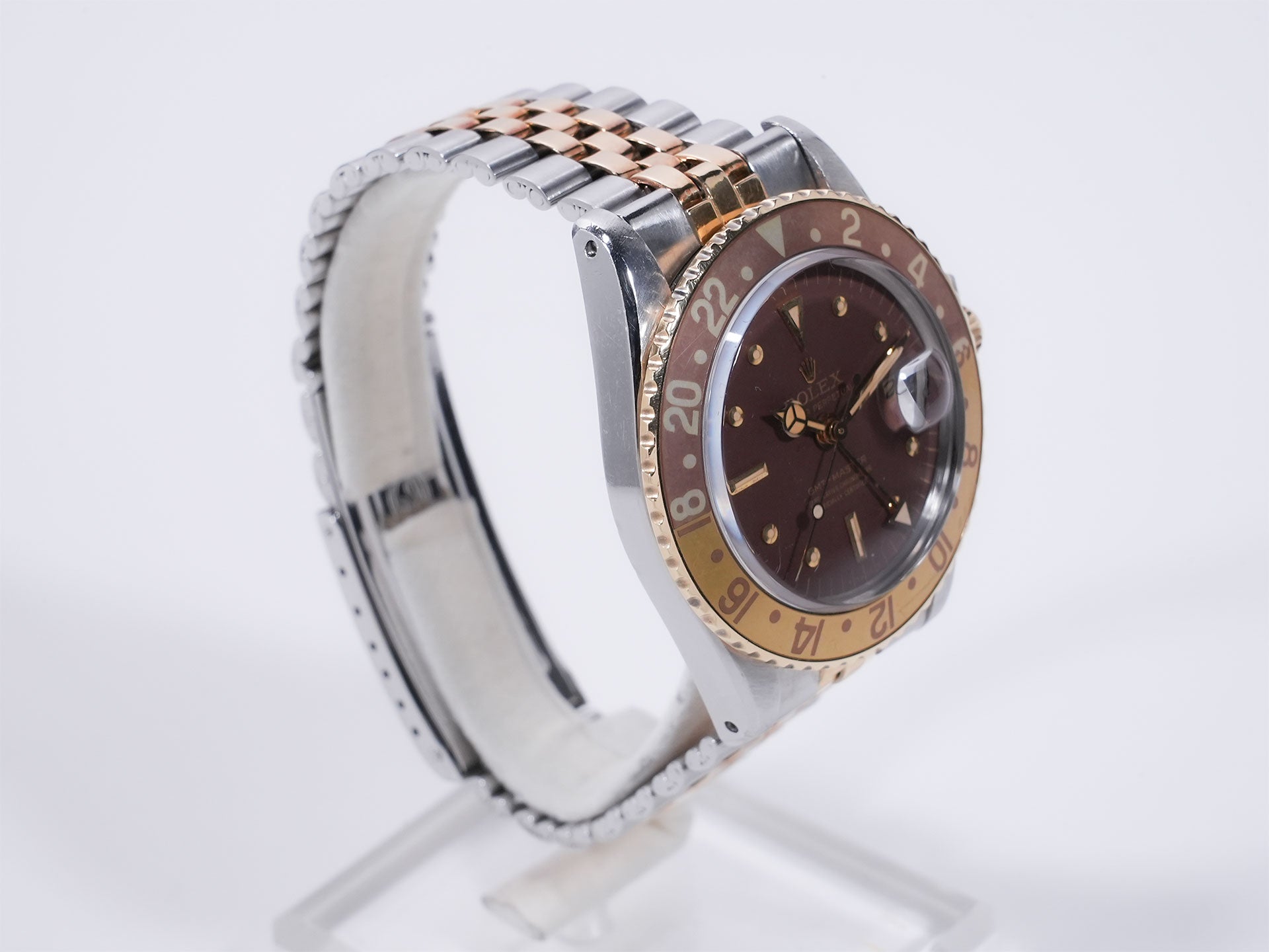 ロレックス GMTマスター Ref.1675/3 SS/YG ブラウン文字盤 ジュビリーブレスレット 中古 rifctrgc