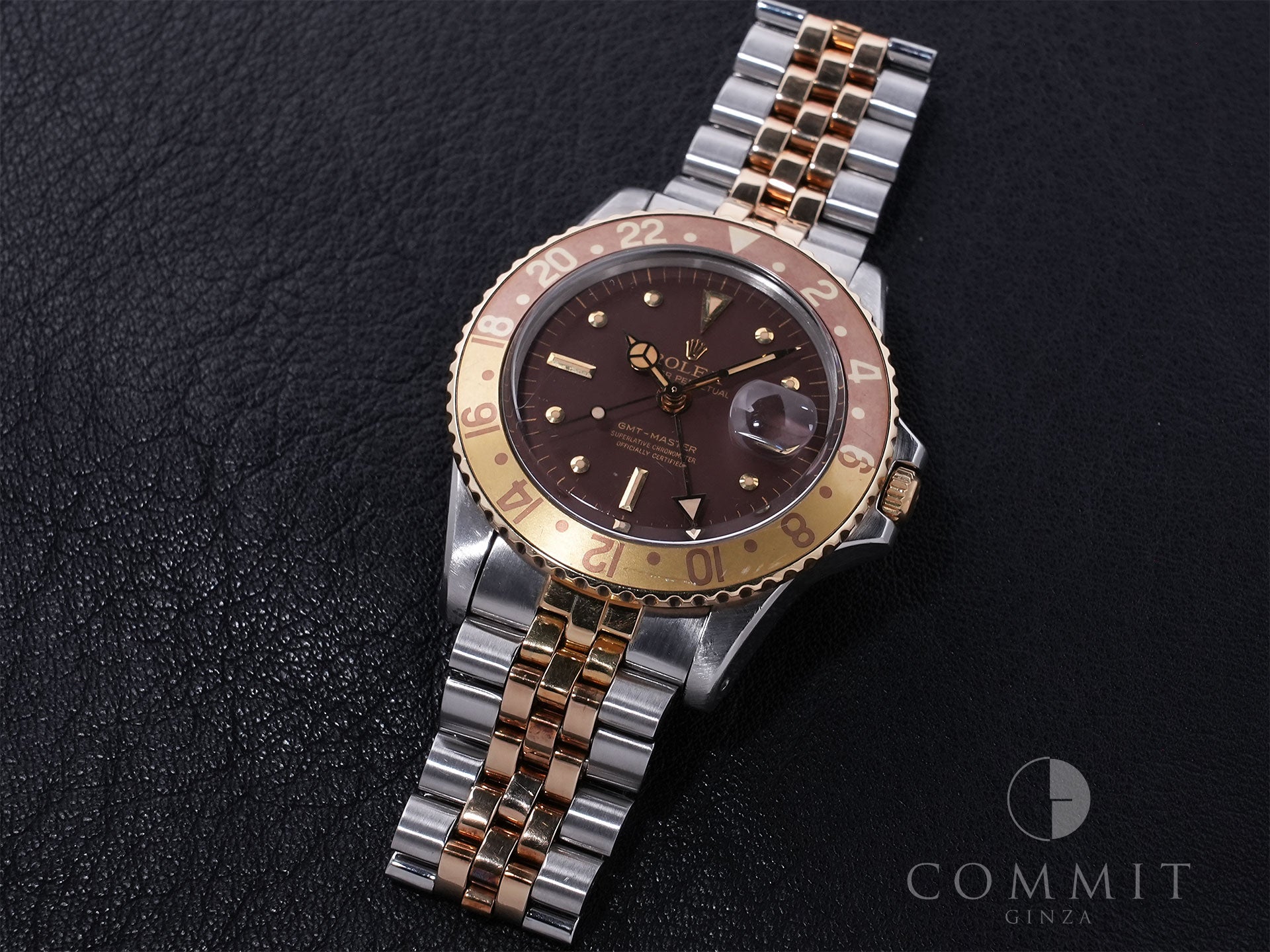 ロレックス GMTマスター Ref.1675/3 SS/YG ブラウン文字盤 ジュビリーブレスレット 中古 rifctrgc
