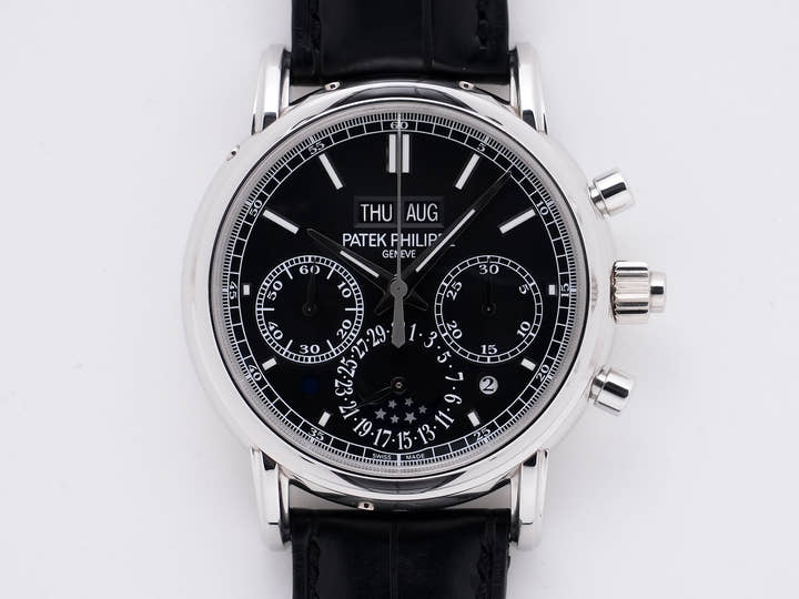 パテックフィリップ パーペチュアルカレンダー スプリットセコンド クロノグラフ Ref.5204P-011 プラチナ ブラック文字盤