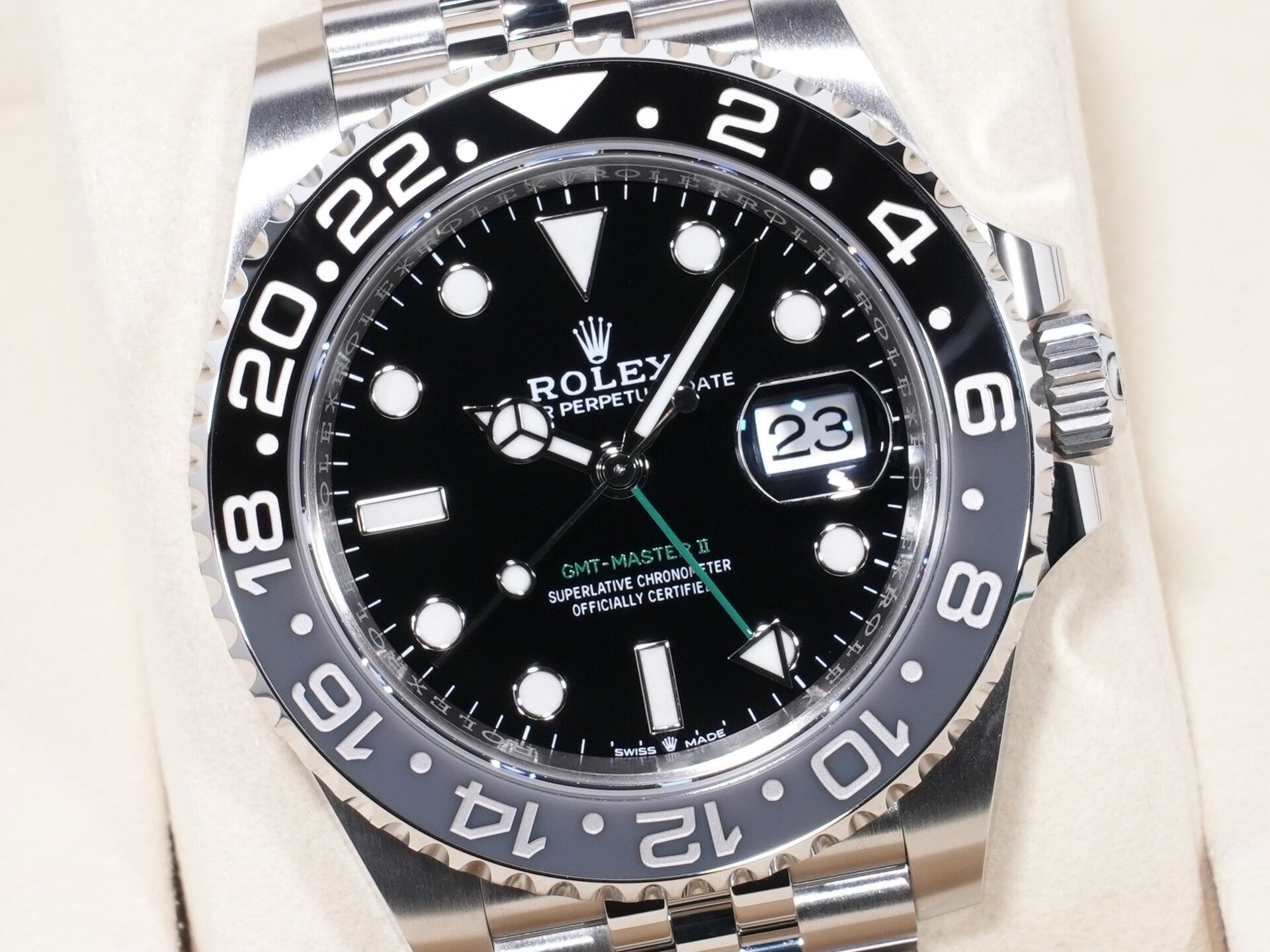 ロレックス GMTマスターII Ref.126710GRNR SS ブラック文字盤 ジュビリーブレスレット 未使用 2rgudrf2