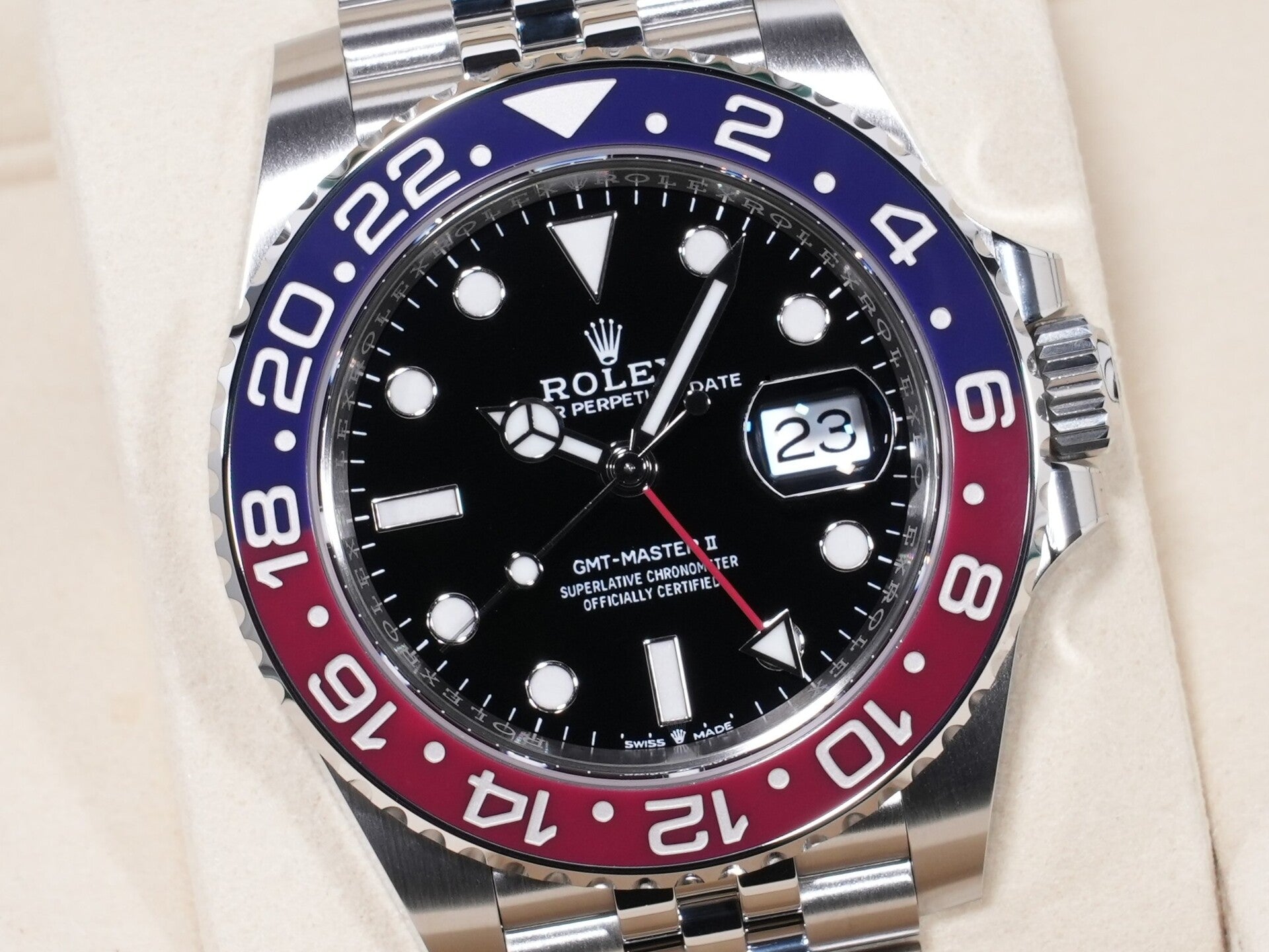 ロレックス GMTマスターII Ref.126710BLRO SS ブラック文字盤 ジュビリーブレスレット 未使用 y8h468km