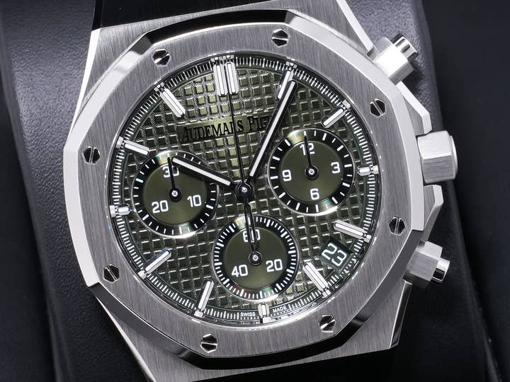 オーデマピゲ ロイヤルオーク クロノグラフ 50周年記念 Ref.26240ST.OO.1320ST.04 ステンレススチール カーキグリーン文字盤