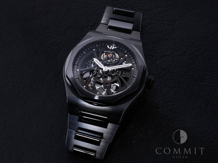 Girard-Perregaux Laureato Skeleton Ceramic Ref. 81015-32-001-32A BLACK CE Skeleton Dial, Pre-owned kjfjnzmn