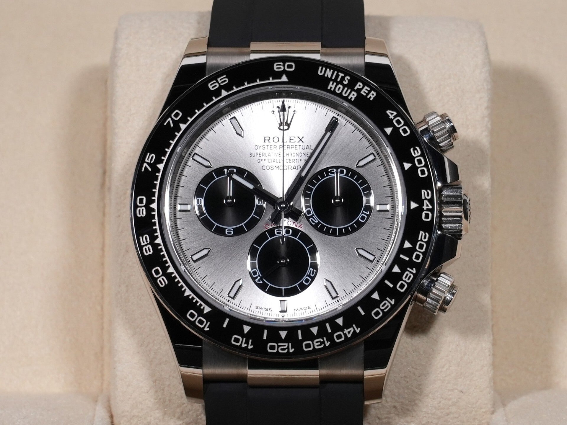ロレックス デイトナ Ref.126519LN 18KWG スチールxブライトブラック文字盤 美中古 wzbi75xx