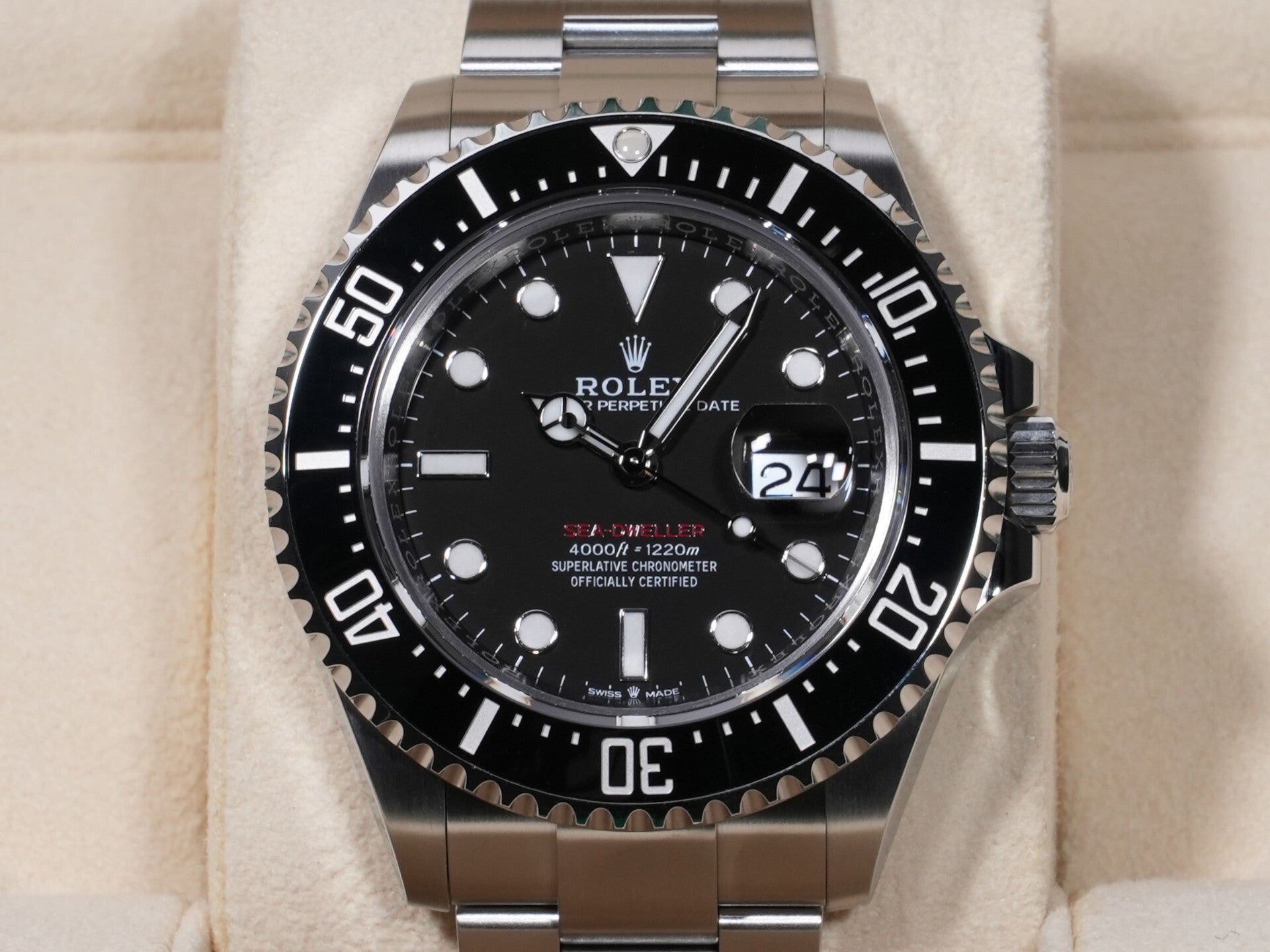 ロレックス シードゥエラー Ref.126600 SS ブラック文字盤 美中古 tdvxuto4