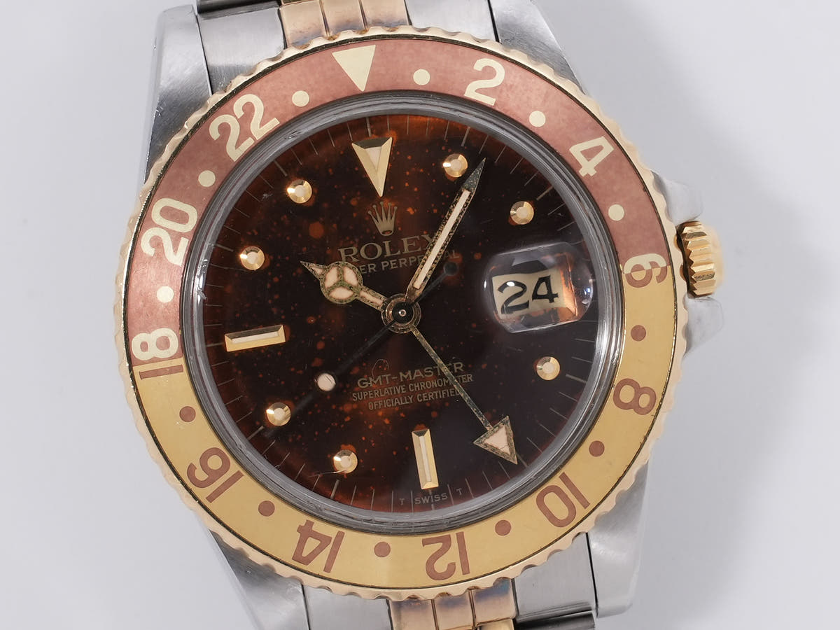 ロレックス GMTマスター Ref.16753 SS/YG ブラウン文字盤 ジュビリーブレスレット 中古 u9qb6ztg