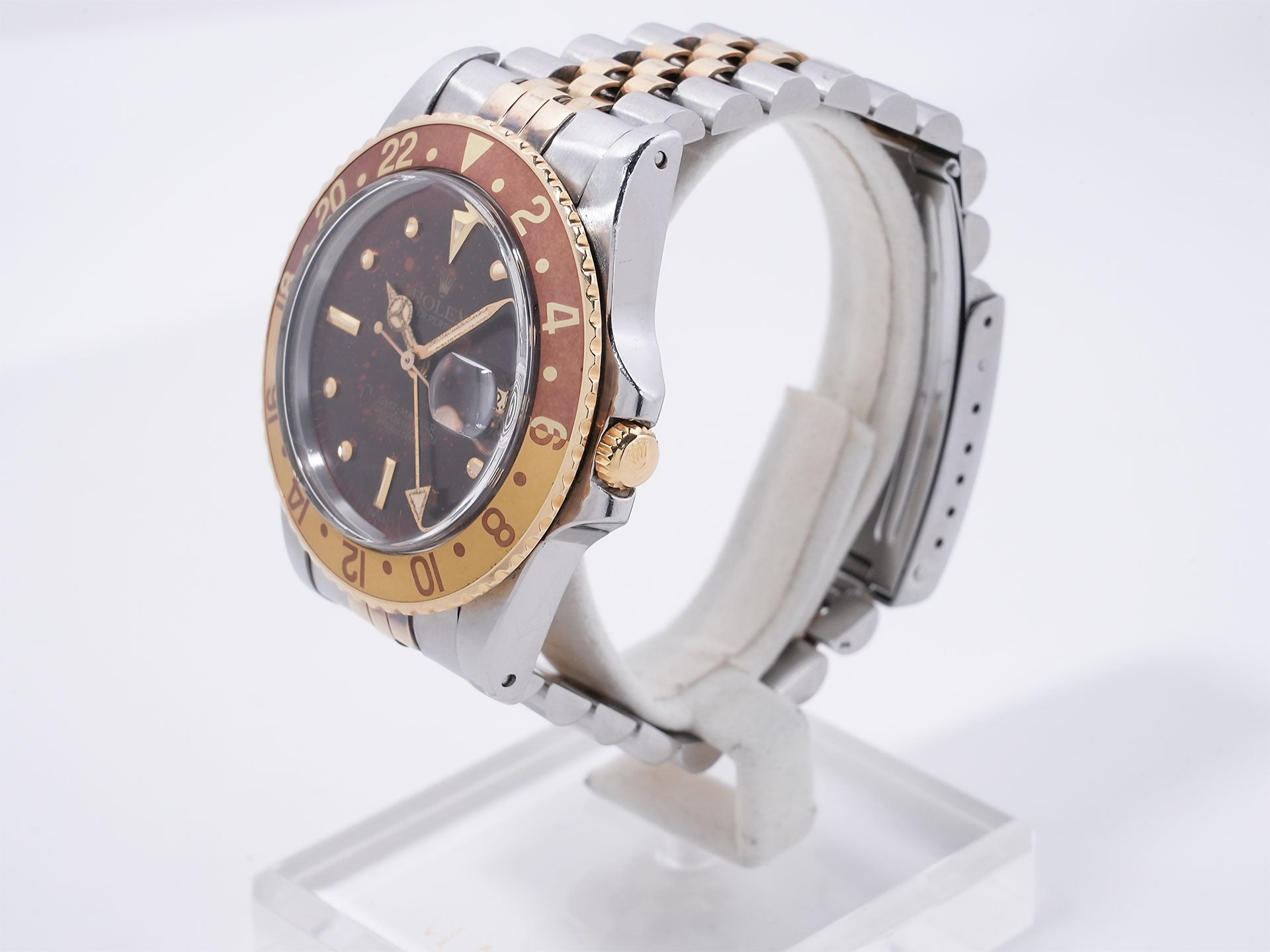 ロレックス GMTマスター Ref.16753 SS/YG ブラウン文字盤 ジュビリーブレスレット 中古 u9qb6ztg