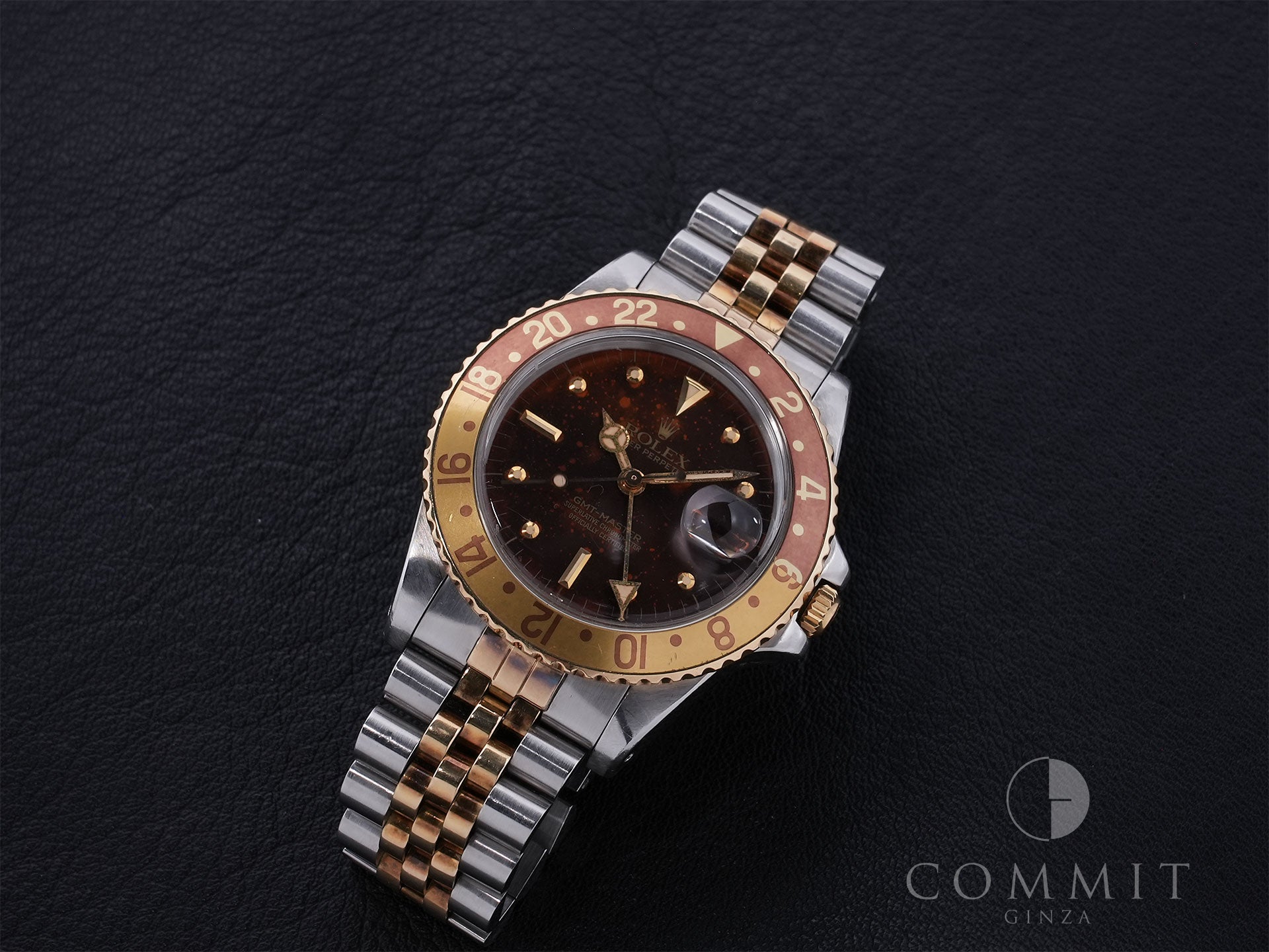 ロレックス GMTマスター Ref.16753 SS/YG ブラウン文字盤 ジュビリーブレスレット 中古 u9qb6ztg