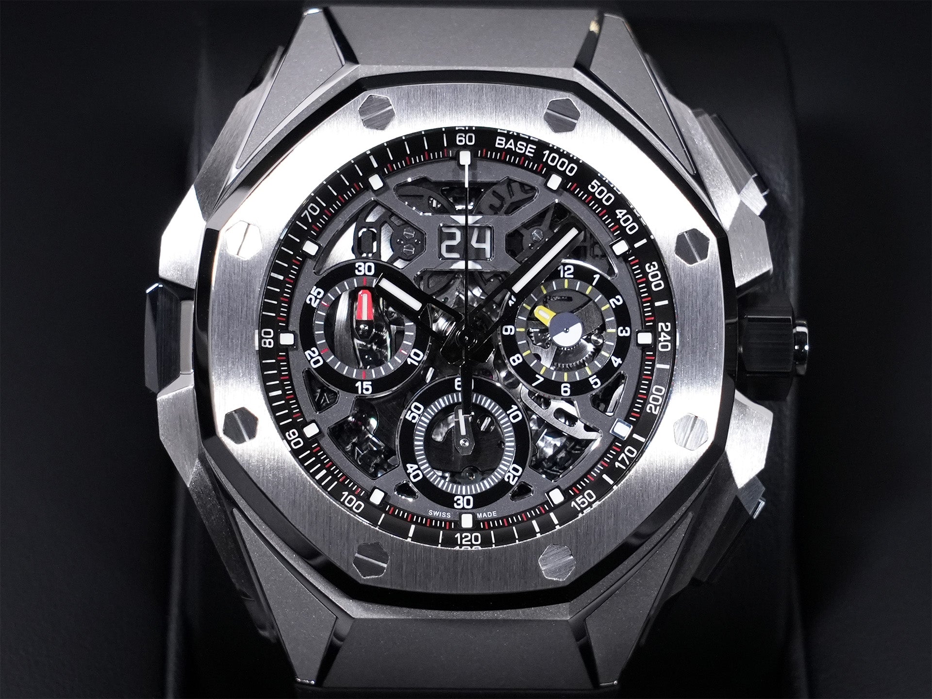 オーデマピゲ ロイヤル オーク コンセプト スプリットセコンド クロノグラフ GMT ラージデイト Ref.26650TI.OO.D013CA.01 TI オープンワーク文字盤 未使用 fnbz9tdm