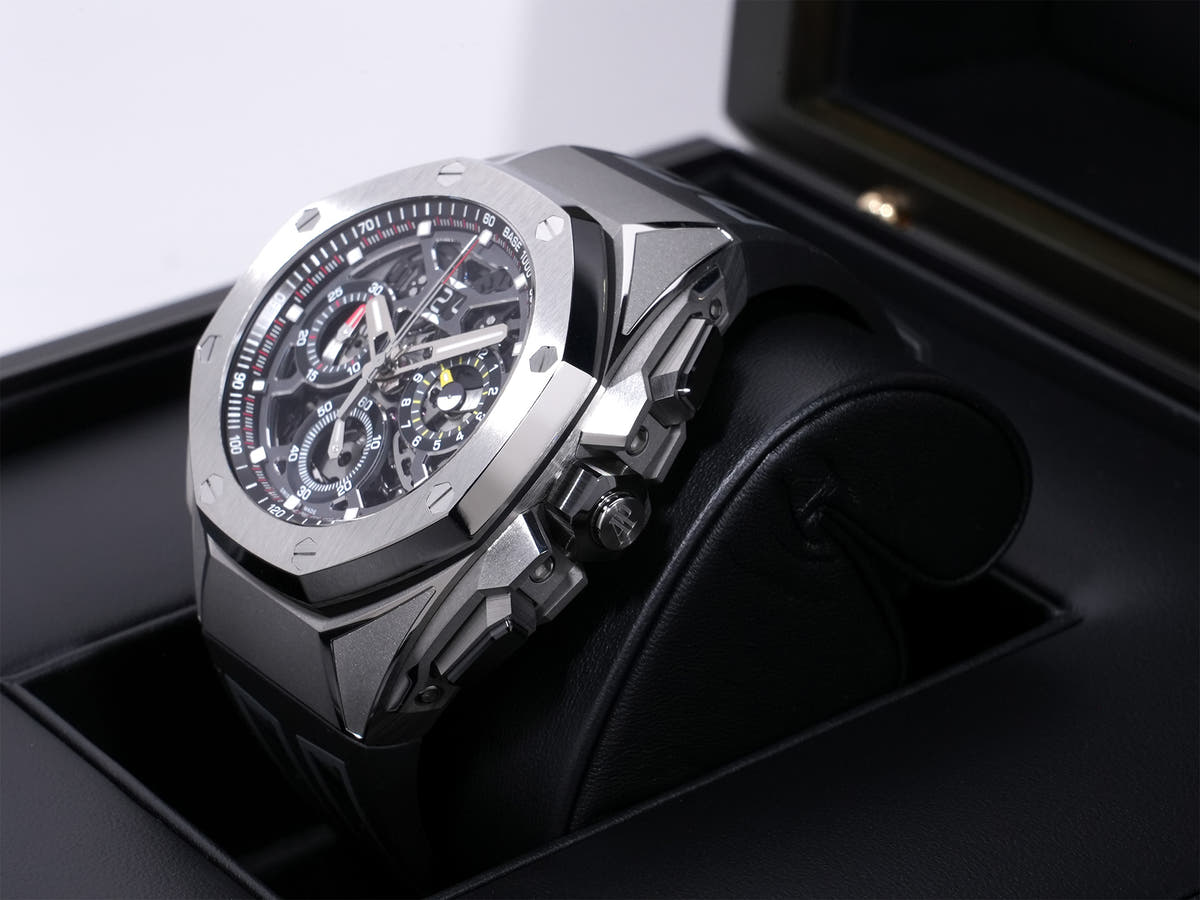 オーデマピゲ ロイヤル オーク コンセプト スプリットセコンド クロノグラフ GMT ラージデイト Ref.26650TI.OO.D013CA.01 TI オープンワーク文字盤 未使用 fnbz9tdm