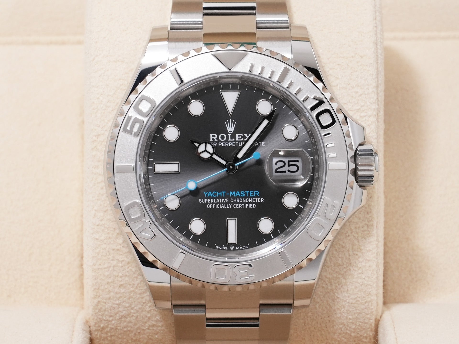 ロレックス ヨットマスター40 Ref.126622 SS/PT スレート文字盤 未使用 u26dt2em