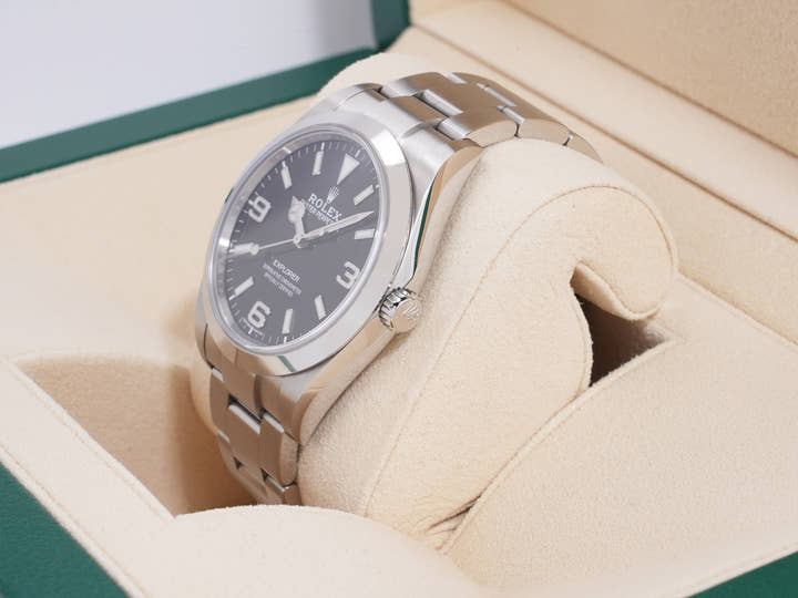 Rolex Explorer I Ref. 214270 Stainless Steel Black Dial