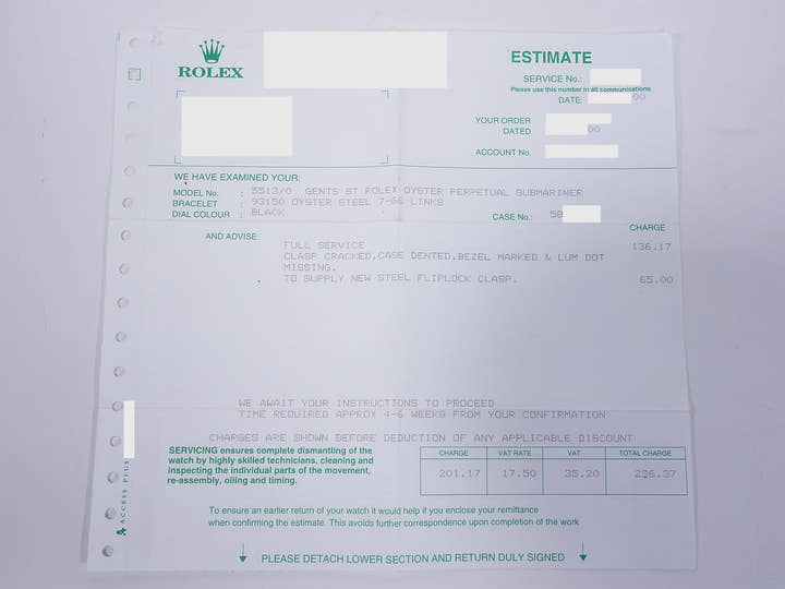 ロレックス サブマリーナー Ref.5513 SS ブラック文字盤 中古 kaiejr8n
